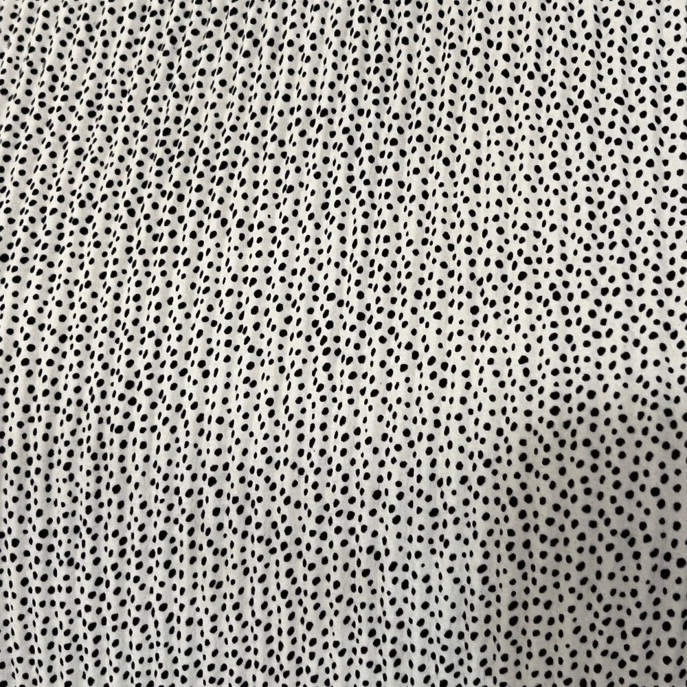 Adrianna Papell Women's Top Polka Dot Long Sleeve Size Small Relax Blouse Pleat - Picture 3 of 8